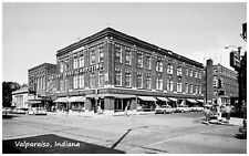 Postcard Valparaiso, Indiana Harvey's Dime Store, Sears, Lincoln Reprint #77184 picture
