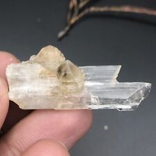 Natural Top Great Piece Of Kunzite Combine With Quartz Crystal8.44grams Specimen picture