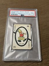 1950 WALT DISNEY PRODUCTIONS WDP MICKEY MOUSE CARD GAME “JOKER” PLAYING CARD picture