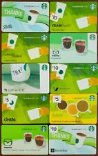 EXTREMELY RARE 2011-2015 Starbucks Gift Cards CoBranded Mazda Pella Cintas OLD picture