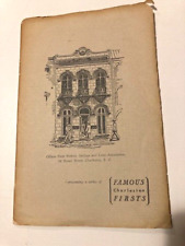 CHARLESTON 1952 BOOKLET-FAMOUS CHARLESTON FIRSTS-FIRST FEDERAL PUBLICATION-SC picture