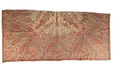 Beautiful 19th C French Wool Woven Challis Paisley Fabric 1658 picture
