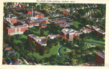 Detroit,MI Henry Ford Hospital Wayne County Michigan Linen Postcard Vintage picture