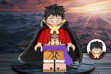 Luffy with a black cape Custom Minifigure mini brick from One Piece picture