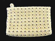 VINTAGE JOSEF OF FRANCE HAND-BEADED EVENING CLUTCH BAG, GORGEOUS DETAILS picture