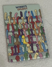 WHERE'S DILD0? of Funny Fridge Metal Magnets Refrigerator Man Cave Beer Waldo picture