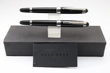Vintage HUGO BOSS Icon Fountain & Rollerball Pen Set (Cased & Refills) picture
