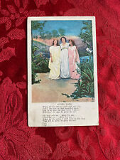Antique Postcard - Glory Song with Women Singing Art Print picture