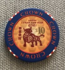2021 RARE LIMITED “CROWN CASINO” Chinese Lunar New Year OX $10 Chip picture