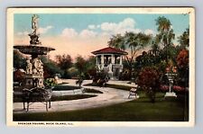 Rock Island IL- Illinois, Spencer Square, Antique, Vintage c1920 Postcard picture