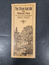 1930s Medicine Booklet THE HERB DOCTOR & MEDICINE MAN Botanical Illinois Herb Co picture