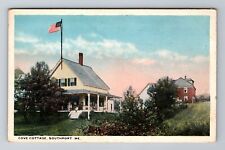 Southport ME-Maine, Cove Cottage, Antique Vintage Souvenir Postcard picture