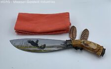 Indian Art Eagle Decorated Stainless Steel Knife picture
