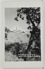 ND Walhalla North Dakota RPPC Masonic Hill Real Photo Postcard O15 picture