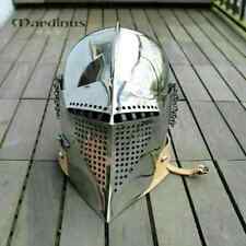 Medieval Helmet Knight Warrior Buhurt Sca Larp Reenactment 16Ga Steel Bascinet picture