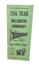 Vintage 1954 Wellington Missouri County Fair Booklet w/ Lots of Local Advertisin picture
