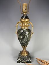 Fine Neoclassical Style Marble and Brass Urn Shaped Vase lamp Mid 20th c. picture