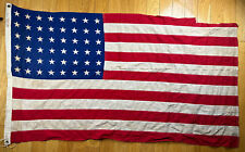 Vintage 1940's Dettras Everwear Bunting 3'x5' 48 Star US American Flag Instru 1B picture