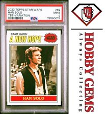 HAN SOLO PSA 9 2023 Topps Star Wars Throwback Thursday TBT Image Variation #62 picture