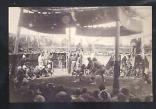 REAL PHOTO JAPAN JAPANESE SUMO WRESTLING MATCH RING SPORTS POSTCARD COPY picture