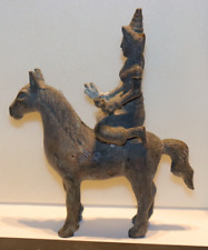 Older  Bronze Female God on Horse  Statue 6 1/2