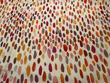 33” Grey Watkins SCALAMANDRE Jamboree Wild Berry 100% Linen Fabric $350 Retail picture