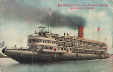 Chicago IL Illinois, Whaleback Steamer Christopher Columbus, Vintage Postcard picture
