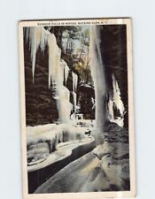 Postcard Rainbow Falls in Winter Watkins Glen New York USA picture