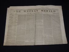 1852 OCTOBER 23 THE WEEKLY HERALD NEWSPAPER - BLACK WARRIOR - CRESCENT- NP 3878W picture
