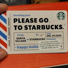 Starbucks card korea 2020 Holiday Ticket Card picture