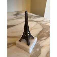 Mini Eiffel Tower Marble Base Paperweight French France Souvenir picture