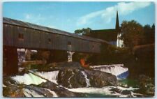 Postcard - Historic Covered Bridge - New England picture
