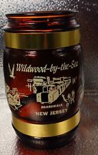 Vintage Wildwood-by-the-Sea New Jersey Brown Glasd Souvenir Mug Boardwalk USA  picture