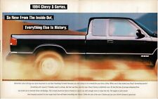 1994 CHEVROLET S-10 Black Pickup Truck 2-page pullout Vintage Print Ad picture