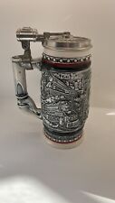 Steam Train Beer  Stein Mug 1982 Union Pacific & Age of Iron Horse Wheel lid picture