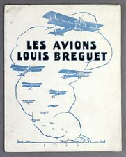 LES AVIONS LOUIS BREGUET VINTAGE MANUFACTURERS BROCHURE 1922  picture