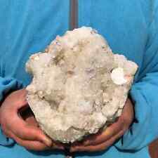 4.3 LB Natural White Calcite Quartz Crystal Cluster Mineral Specimen Healing picture