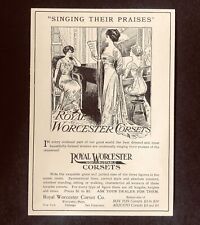 1912 Royal Worcester Corsets Advertisement Women Fashion Music Antique Print AD picture