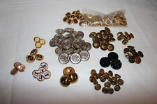 Vintage Lot Metal Ornate Equestrian Buttons Various Styles, Sizes, Color picture