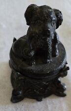 Antique 1897 Hoyt’s A Stranger In New York Broadway Play Advertising Dog Inkwell picture