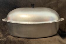 Vintage Hammered  Club Aluminum Oval Roaster 18.5” Long picture