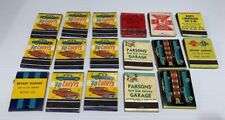 LOT 17 VINTAGE MATCHBOOKS AUTO GAS STATION RELATED 60'S CHEVY 59 CHEVY WISCONSIN picture