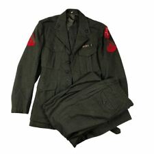 Named Set of Marine Corp Service Jacket & Trousers USMC picture