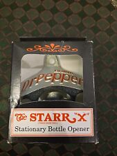 Dr. Pepper Vtg Starr X Stationary Pop Beer Bottle Opener w/Screws Wall Mount NOS picture
