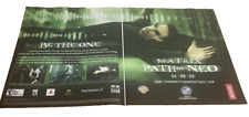 The Matrix: Path of Neo PS2 Xbox PC 2005 Vintage Print Ad Keanu Reeves Poster picture