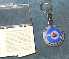 Vtg AMOCO Gas Co. promo? SWISS MEMO PARK KEY CHAIN Timer FOB W BOX DIRECTIONS  picture
