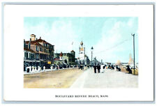 c1910 Boulevard Revere Beach Massachusetts MA Unposted Antique Postcard picture