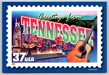 Postcard large letter greetings from Tennessee USPS c2001 4C picture