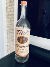 Tito's AUSTIN TEXAS Vodka Glass Dummy Huge Display 3 Liter Bottle 18” Tall Rare picture