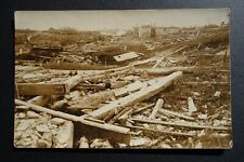 cyclone damage July 3, 1907, probably Elroy WI tornado real photo postcard picture